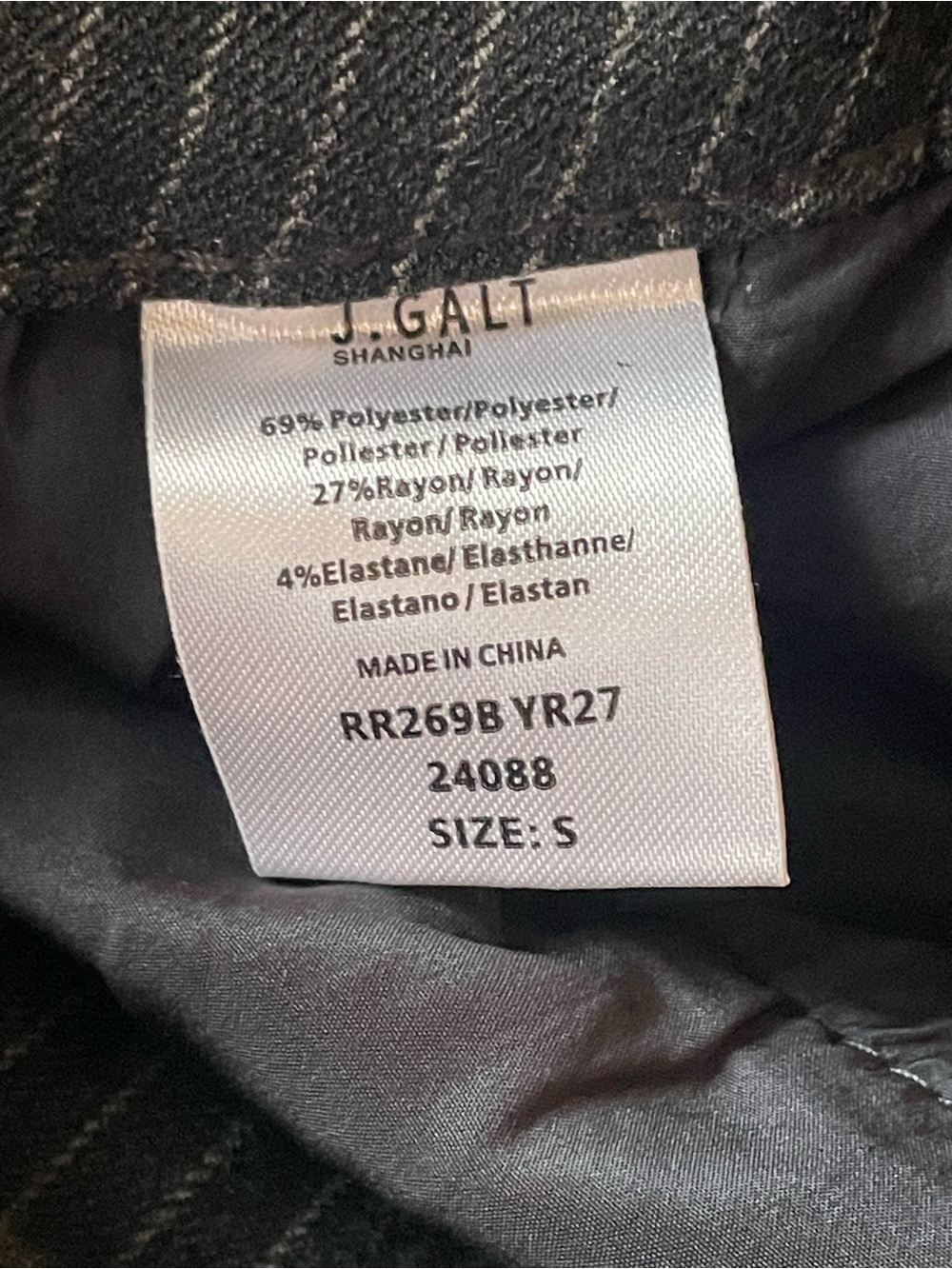 John Galt Brandy Melville Pinstripe Gray Dress Pants - Picture 2 of 7